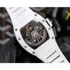 Designer RichardMill Watches Wristwatch Luxury Mens Mechanical Watch Rm11-03 Fully Automatic Movement Sapphire Mirror Rubber Watchband Wat3 Syip FO4Z