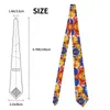 Bow Ties Tie Dye Neckties Unisex Polyester 8 Cm Colorful Neck For Mens Fashion Classic Accessories Cravat Wedding Office