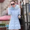 Women's Down Parkas Winter Women Jacket Parka Big Fur Collar Hooded Thick Warm Female Coat Casual Outwear European Fashion Black Tops 30 Degrees 231017