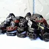 Ganze Mix-Stile 30 Stück Kupferlegierung und Leder Retro Vintage Ethnic Tribes Seil Manschettenarmbänder Brandneu298O