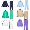 Mens set Designers Jogging Tracksuits Jogging Zipper Coats Street Loose Suits Side fringe Women jacket Pants Sportswear Sweatshirt221h