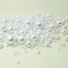 1000pcs Pearl Round White Pearl Imitation Abs Beads Smycken Fynd 4 6 8 10 12mm för smycken tillverkning241p