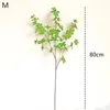 Decorative Flowers Elegant Artificial Green Plant Multi-petal Seven-star Leaf Branch 110CM Height For Home Decoration Table Ornament 10Pcs