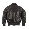 Kvinnans jackor 2023 Mäns riktiga äkta läderjacka män Motorcykel Sheepskin Bomber Coat Air Force Flight Padding Cotton Warm 231018