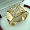 Pierścień o długości 18-krotnie z żółtego złota CZ Vogue popularny rozmiar biżuterii Q-Z 5 R211274I