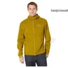 Sudadera con capucha para hombre Arcterxy Chaquetas de diseño ARC'TERXY Abrigo de carga para hombre Chaqueta Abrigo SqmishDWR A prueba de viento JX Senderismo Olive Amber M HBOJ