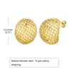 Un par de pendientes huecos de acero inoxidable dorados en forma de C a la moda de alta calidad para mujeres y niñas, regalos para madres 566