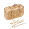 Evening Bags Dinner Bag Ladies Fashion Woven European and American Banquet Clutch Dress 231017