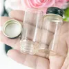 22*50*14mm 10ml Glass Bottles Aluminium Screw Cap Casquette Transparent Empty Jars Gift 100pcsgood qty Mihin