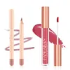 Lippenstift Matte Nude Brown Lipliner Bleistift Lippenstifte 12 Farben Lip Contour Kit Wasserdicht Nicht klebrig Sexy Velvet Red Lipgloss Make-up-Tool 231017