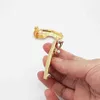 Earbe Ear Mankiet klips na kolczykach bez przekłuwania dla kobiet mężczyzn Złoty Kolor Auricle Układki Punk 211221258l