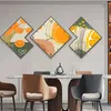 Watch style diamond-encrusted crystal porcelain painting Abstract geometric wall art modeling home wall decoration modern HD gadgets