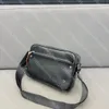 Borsa a tracolla da uomo Borsa firmata Borsa a tracolla in pelle di lusso da uomo Borsa classica da lavoro nera Portafoglio per telefono Versione di grande capacità