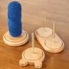 Other Home Storage Organization Yarn Holder Wooden Spinning Knitting Tools Beginner Crochet Accessories Stand Spool Wool Ball Winder 231113