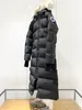 Canda Goose Jacket Женский меховой пуховик Модные длинные парки Пальто Зимние пуховики с классическим рисунком Дизайнерские женские пуховые куртки Верхняя одежда 651