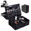 Andra hårvård Makeup Box Tools Bag SCISSOR Comb Hair Salon Stora kapacitet Förvaring Pouch Haircut Handbox Fase Surväska Organiser 231018