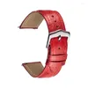 Watch Bands 18mm 20mm 22mm Strap Cow Leather Vintage Ostrich Pattern Watchband Comfortable To Wear Quick Release Spring Bar