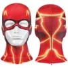 Red Flash Barry Cosplay Allen Costume 3D Printing Flash Cosplay Point Costume Red Zentai Jumpsuit med mask för vuxna män