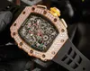 Designer RicharsMilers Montre Mécanique Mouvement Tourbillon Montre Suisse ZF Factory Montre Top Qualité Mouvement Suisse Montre Cadran En Céramique avec DiamonXTZT