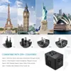 65W Universal Travel Adapter 3.5A All-in-one Travel Charger With 3 USB Ports and 1 Type C Wall Chargers for US EU UK AU Plug