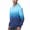 Heren Hoodies Sweatshirts Herfst Casual Pullover Gradiënt Hoodie Sweatshirt met lange mouwen Fitness Trainingspak Shirt voor hardlopen Jogger Vissen Wandelen 231018