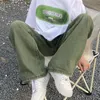Sweats à capuche pour hommes Sweatshirts Houzhou Jeans vert Baggy en détresse Vintage Denim pantalon mâle pantalon large hommes Streetwear rétro surdimensionné décontracté Hip Hop 231018