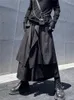 Męskie spodnie Yamamoto Wind Loose Culottes Dark Fałsz dwie osobowość Małe osiem punktów Spodnie szerokie legalne mężczyzna