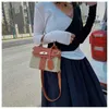 Cross Body Bags Fasion Box Straw Women andbags Designer Wicker Woven Soulder Crossbody Bags Lock Pu Summer Small Flapstylishdesignerbags