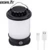 Outdoor Gadgets BORUiT 2835 SMD LED Camping Licht USB wiederaufladbare tragbare Zeltlampe wasserdichte Power Bank Notfalllaternen Außenbeleuchtung 231018