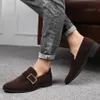 Klänning faux herrar loafers mocka avslappnad affär vårkörande mode formella skor för män sneakers 231018 113