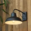 Wandlampen Buiten Retro Lamp Ijzer Art Nostalgische Amerikaanse stijl Minimalistische buitenkant Waterdichte balkon binnenplaats