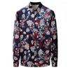 Chemises décontractées pour hommes Robe de velours de luxe pour hommes Velours Paisley Vêtements européens Grande taille Blouse Insolite Fête de mariage Chaud