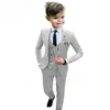 Porter des garçons beige formels costume 3 pièces de fête de mariage smoking pantalon de veste enfant gilet costume pour enfants sur mesure 316 ans