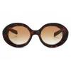 Солнцезащитные очки Imwete, модные желеобразные овальные очки для женщин, солнцезащитные очки UV400, мужские винтажные брендовые дизайнерские градиентные очки