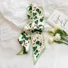 Scarves Stripe Headband Heart Floral Sweet Neck Scarf Lattice Long Hair Ribbon Flower Printed Satin Silk Women Bands