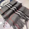 Brand designer scarf cashmere plaid scarf luxury fashion double sided soft keep shawl de luxe cachemire Autumn accessories for womens warm long versatile sciarpa