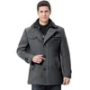 Mélanges de laine pour hommes hiver décontracté Trench manteau mode affaires moyen solide épaissir mince coupe-vent pardessus veste mâle grande taille 5XL 231017