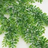 Decorative Flowers Christmas Small Boxwood Leaves Wall Hanging Realistic Artificial Green Plants Background 5 Forks Decoration Mariages