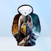 New Fashion 3D Mortal Kombat 11 Hoodie Menwomen Longsleeved Hooded Men Streetwear 2019 Loose Hooded Streetwear Tops Hip Hop1727935