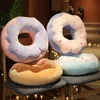 Plush Pillows Cushions 45/70cm Donut Shaped Seat Cushion Stuffed Toys Car Mats Plush Pillow Chair Sofa Cushion Kawaii Room Decor for Kids Grown-Ups 231017