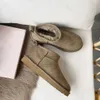 Tazz Tasman tofflor Platform Boot Australia Snow Boots Designer Kvinnor Ankel Uggliss Booties Ultra Mini Mustard Seed Fur Slides Sheepskin Mens Womens Wi
