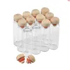 Bouteilles en verre avec liège 18 ml, petits pots mignons, fournitures pour cadeaux de mariage, décorations de fête, 100 pièces, bonne quantité, Uixav