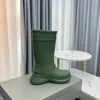 Australia sylwetka Buty kostki modne buty deszczowe Martin Mid Bot Elastic Heels 6CM Rain Boots Ruble Winter Men and Women Buty na zewnątrz 35-46