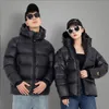 ホット2023冬のニューブラックゴールドダウンメンズの女性の短い綿とカップルパンスタイルジャケットD88の販売