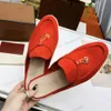 Loro Women With Slippers Pianas for Shoes Box Open Tee Tee Classic Classic Laiders Shoes Womens Flat Slides Slipper Designer Luxury High Flastic Beef Till L8M7#