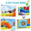 Jeu de Sable Eau Amusant Gonflable Jumper Bounce House Aire de Jeux Jardin Playhouse Park Château de Saut avec Splash Pool Beach Volleyball Plus Heav 231017