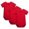 Barboteuses 3 pièce/lot, Body en coton pour bébé, vêtements à manches courtes, combinaison similaire, imprimé de dessin animé, garçon et fille