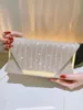 Kvällspåsar Glitter Clutch Shiny For Women Formal Bridal Wedding Purse Prom Cocktail Party Rose Gold Envelope Chain Bag 231017