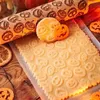 Rolling Pins Placas de pastelaria Presente de Natal Rock Snowflake Elk Rolamento de madeira Embossing Biscoitos Biscoito Fondant Bolo Modelado Rolo Presente de Halloween 231018