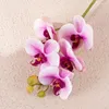 Decorative Flowers Home Decorations Luxury Style 5 Heads 68cm Film Butterfly Orchid Flower For Table Decor Wedding Backdrop Vase